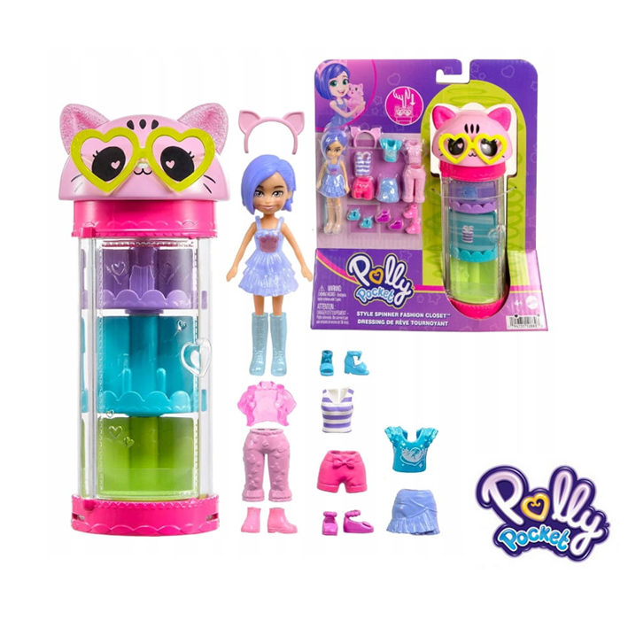 POLLY POCKET TUBO DE MODAS GIRATORIO    