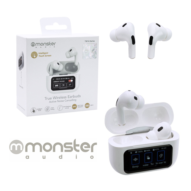 AUDIFONO MONSTER TW16 PANTALLA TACTIL