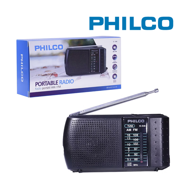 RADIO PORTATIL C/AUDIFONO PHILCO