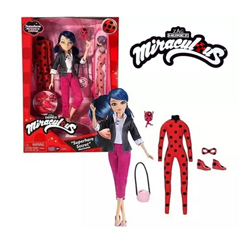 MUÑECA MARINETTE LADYBUG CON TRAJE
