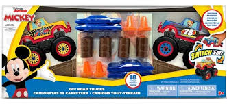 PLAYSET CAMIONETAS TODOTERRENO MICKEY (INCLUYE 2 CAMIONETAS)